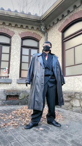 「アイテム（ネクタイピン）」を使った、龍一 (The Loveless)®︎さん（メンズ・168cm）の冬コーディネート