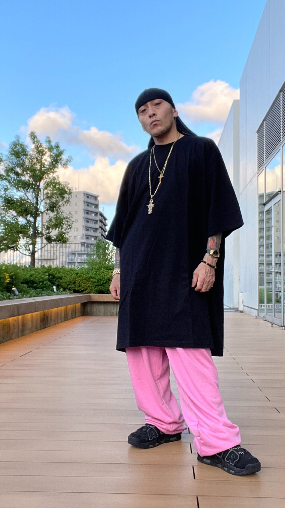 ドゥーラグ コーデ カミヤ KAMIYA Dyeing Knit Do-rag PURPLE