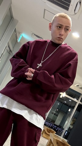 「アイテム（カーゴパンツ、レッド系）」を使った、龍一 (The Loveless)®︎さん（メンズ・168cm）の冬コーディネート