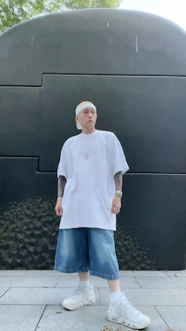 「アイテム（サンバイザー）」を使った、龍一 (The Loveless)®︎さん（メンズ・168cm）の夏コーディネート