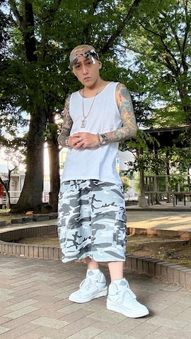 「アイテム（トランクス）」を使った、龍一 (The Loveless)®︎さん（メンズ・168cm）の夏コーディネート
