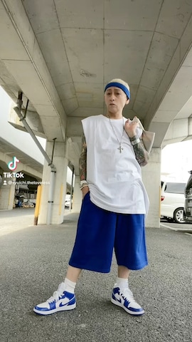 「アイテム（ヘアバンド）」を使った、龍一 (The Loveless)®︎さん（メンズ・168cm）の夏コーディネート