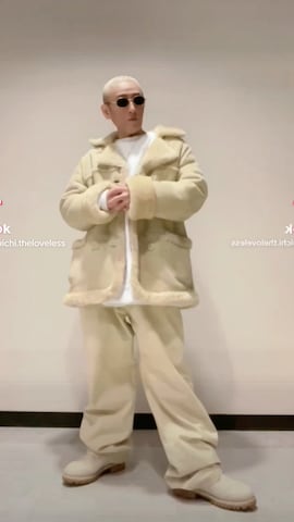 「アイテム（ムートンコート）」を使った、龍一 (The Loveless)®︎さん（メンズ・168cm）の冬コーディネート