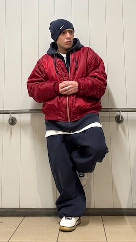 「アイテム（セットアップ）」を使った、龍一 (The Loveless)®︎さん（メンズ・168cm）の冬コーディネート