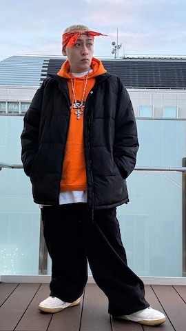 「アイテム（ダウンジャケット/コート）」を使った、龍一 (The Loveless)®︎さん（メンズ・168cm）の冬コーディネート