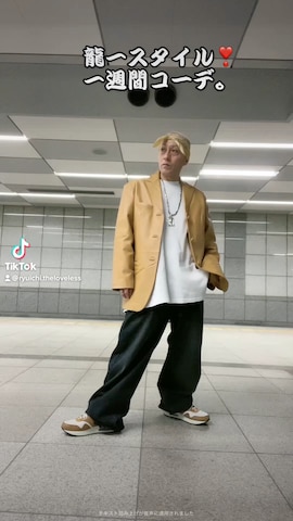 Doubleのジャケット/アウターを使った龍一 (The Loveless)®︎さんのファッション動画