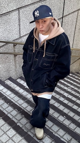 「アイテム（その他ヘアアクセサリー）」を使った、龍一 (The Loveless)®︎さん（メンズ・168cm）の冬コーディネート
