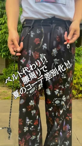 「アイテム（スマホグッズ）」を使った、まっちゃんさん（メンズ・183cm）の夏コーディネート