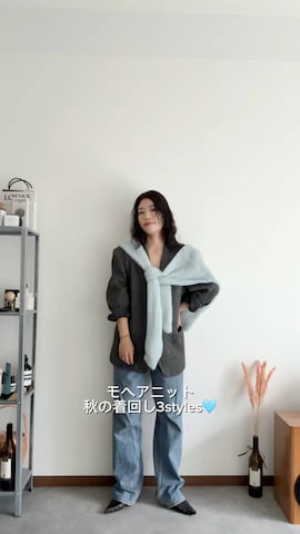 テーラードジャケットを使ったmisuzuさんのファッション動画