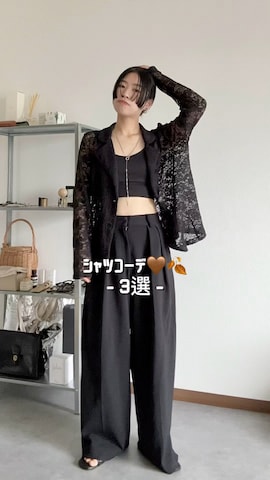 「アイテム（インナーウェア/肌着）」を使った、misuzuさん（レディース・158cm）の秋コーディネート