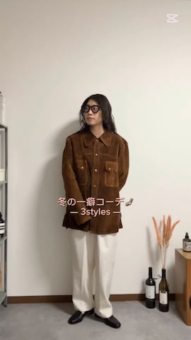 カーディガン/ボレロを使ったmisuzuさんのファッション動画