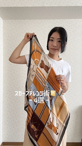 「アイテム（バンダナ/スカーフ）」を使った、misuzuさん（レディース・158cm）の夏コーディネート