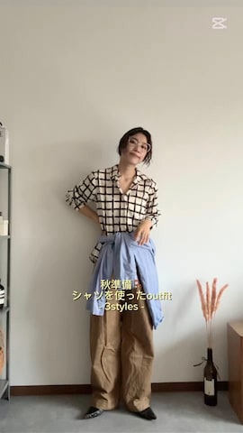 「アイテム（エコバッグ/サブバッグ）」を使った、misuzuさん（レディース・158cm）の夏コーディネート