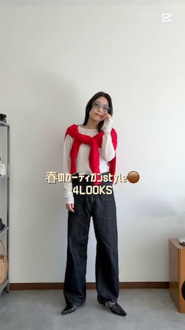 VINTAGEのテーラードジャケットを使ったmisuzuさんのファッション動画