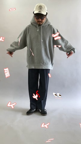 スウェットを使ったoillnomuraさんのファッション動画