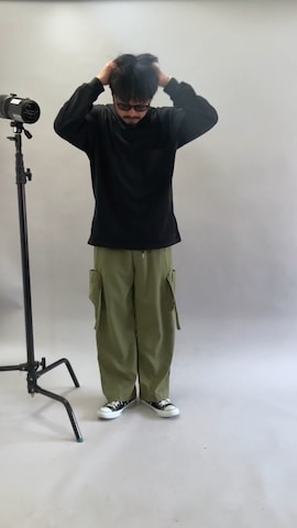 「アイテム（バンダナ/スカーフ）」を使った、oillnomuraさん（メンズ・175cm・40代）の冬コーディネート