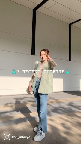 emi+のその他アウターを使ったKatieさんのファッション動画