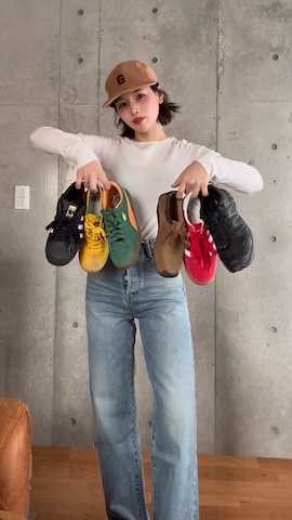「アイテム（モカシン/デッキシューズ）」を使った、mizota yayoiさん（レディース・162cm）の春コーディネート
