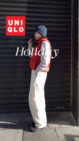 ダウンベストを使ったmizota yayoiさんのファッション動画