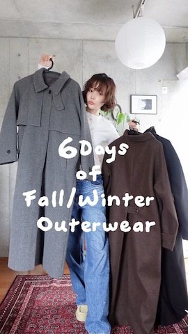 「アイテム（ステンカラーコート）」を使った、mizota yayoiさん（レディース・162cm）の秋コーディネート