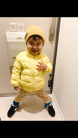 「アイテム（ダウンジャケット/コート）」を使った、りんちゃんのさん（キッズ・90cm）の冬コーディネート