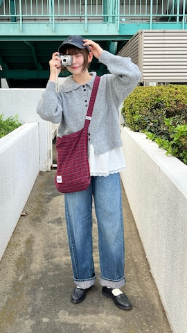 「Honeys（ハニーズ）のアイテム」を使った、りんさん（レディース・161cm）の秋コーディネート