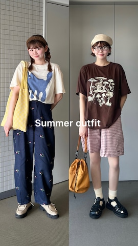 「アイテム（モカシン/デッキシューズ）」を使った、りんさん（レディース・161cm）の夏コーディネート