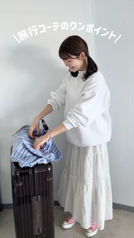 「SLOBE citron.（スローブシトロン）のアイテム」を使った、りんさん（レディース・161cm）の春コーディネート