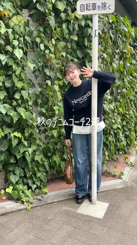 「Honeys（ハニーズ）のアイテム」を使った、りんさん（レディース・161cm）の秋コーディネート