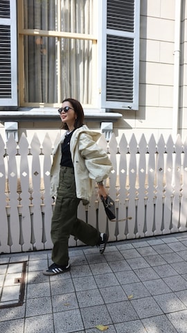 「POLO RALPH LAUREN（ポロ ラルフ ローレン）のアイテム（カーディガン/ボレロ）」を使った、miisuuzuukiiさん（レディース・162cm）の秋コーディネート