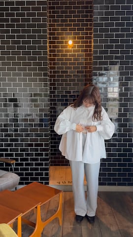 UNIQLOのスウェットパンツを使ったmiisuuzuukiiさんのファッション動画-UNIQLOスウェットパンツのコーデ！