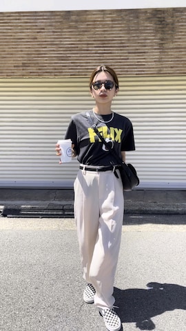 「UNITED ARROWS（ユナイテッドアローズ）のアイテム（ベルト）」を使った、miisuuzuukiiさん（レディース・162cm）の夏コーディネート