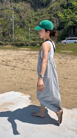 「アイテム（ドレス）」を使った、miisuuzuukiiさん（レディース・162cm）の春コーディネート