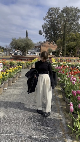 ëpaのスラックスを使ったmiisuuzuukiiさんのファッション動画