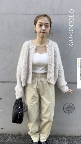 「アイテム（その他アンダーウェア/インナー）」を使った、カフェ店長aoiさん（レディース・147cm）の冬コーディネート