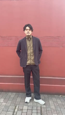 セットアップを使ったわんさんのファッション動画