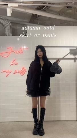 「アイテム（ジャージ）」を使った、HIKARUさん（レディース・163cm）の秋コーディネート