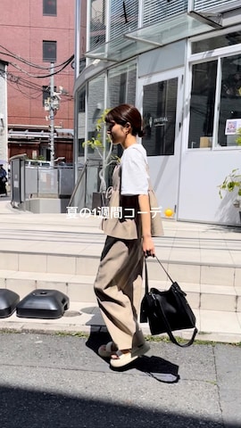 「アイテム（財布/小物）」を使った、ayaさん（レディース・159cm）の春コーディネート