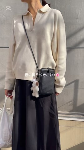 「アイテム（スマホグッズ）」を使った、ayaさん（レディース・159cm）の春コーディネート