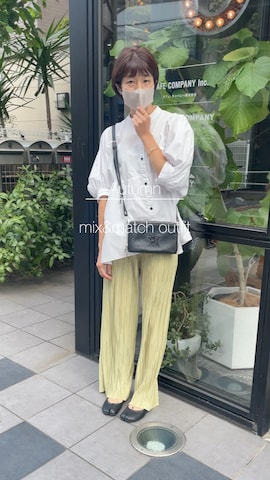 アームカバーを使ったayaさんのファッション動画