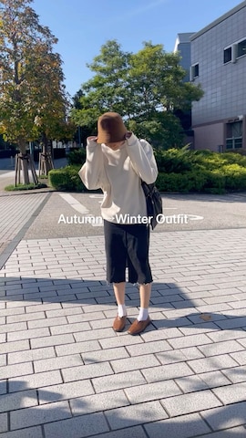 「アイテム（雑貨/ホビー、ブラウン系）」を使った、ayaさん（レディース・159cm）の秋コーディネート