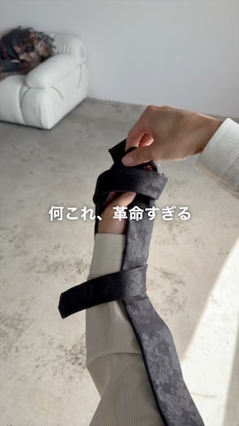 フォーマルスーツ/小物を使ったれいたさんのファッション動画