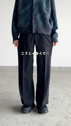 「アイテム（スラックス）」を使った、れいたさん（メンズ・167cm）の秋コーディネート