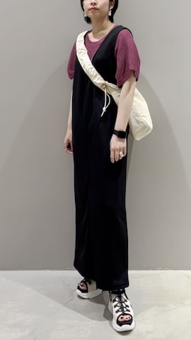 「LEPSIM（レプシィム）のアイテム（イヤリング）」を使った、エムアイさん（レディース・162cm）の夏コーディネート