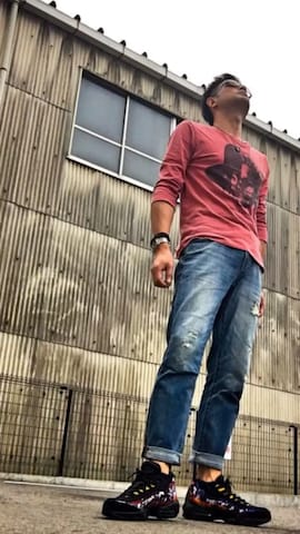 「アイテム（サロペット/オーバーオール）」を使った、U%さん（メンズ・178cm・40代）の夏コーディネート