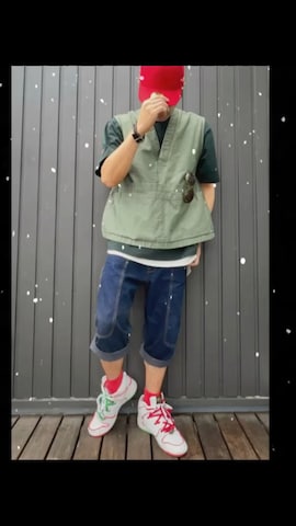 「UNDEFEATED （アンディフィーテッド）のアイテム（キャップ）」を使った、U%さん（メンズ・178cm）の夏コーディネート