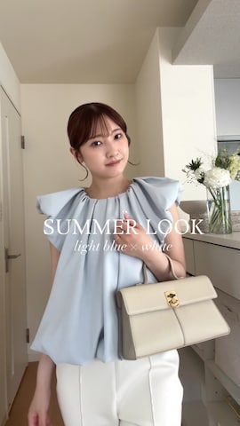 anuansのアイテムを使った𝘺𝘶𝘪｜きれいめフェミニンさんのファッション動画