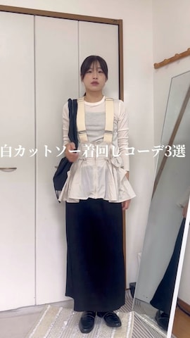 「select MOCA（セレクトモカ）のアイテム（スカート）」を使った、chikazeさん（レディース・166cm）の秋コーディネート