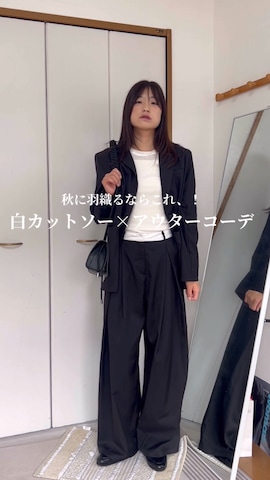 「アイテム（モッズコート）」を使った、chikazeさん（レディース・166cm）の秋コーディネート