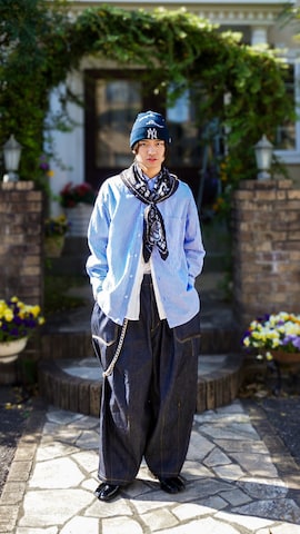 「アイテム（バンダナ/スカーフ）」を使った、soshunさん（メンズ・169cm・20代）の春コーディネート